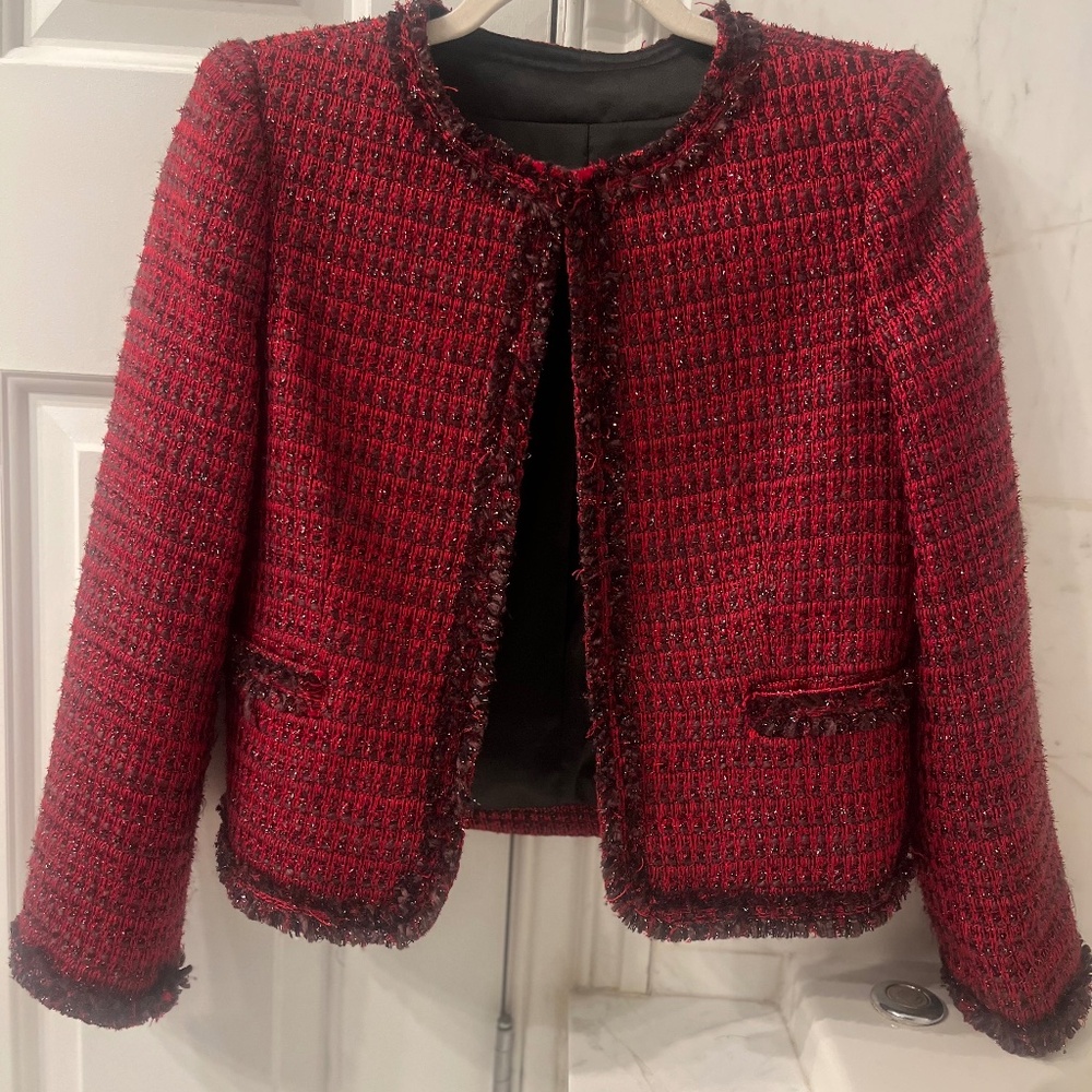 Maje tweed jacket and skirt